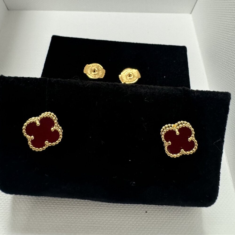 Van Cleef & Arpels red earrings